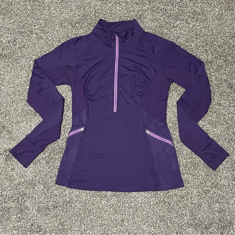 lululemon athletica Half Zip Running Jacket Size 8 - Picture 2 of 10